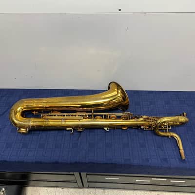 Vintage H. Couf Superba I Eb Pro Bari Baritone Sax Saxophone Made in Germany 1976 image 10
