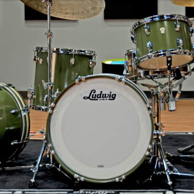 Ludwig *Pre-Order* Classic Maple Heritage Green Custom Kit 20x16, 12x8, 13x9, 14x14, 16x16 Drums Shells Pack | Made in the USA | NEW | Special Order | Authorized Dealer image 3