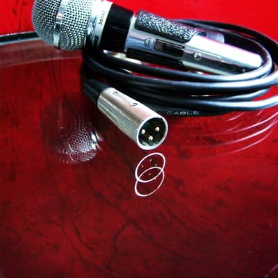 Vintage 1980's Shure 565SD Switchable Cardioid Dynamic Microphone Low Z w accessories 565 565D 566 image 13