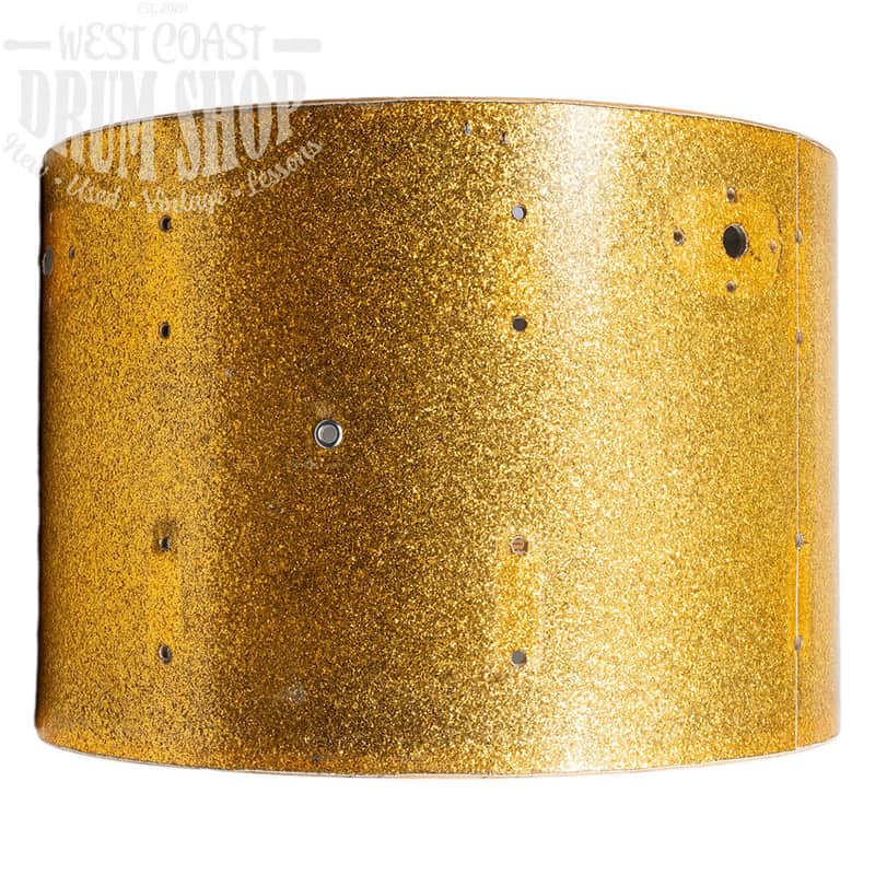 Vintage Rogers Gold Sparkle 20x14 Kick Drum Shell Only Dayton Grey Interior image 1