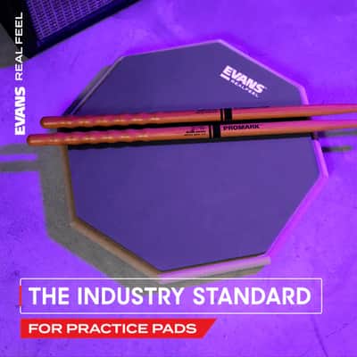 Evans RF12D RealFeel 2-Sided Practice Pad - 12" image 4
