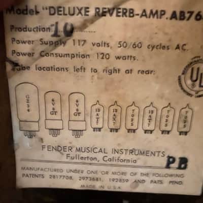 Fender Deluxe Reverb 1966 - Black Face image 9