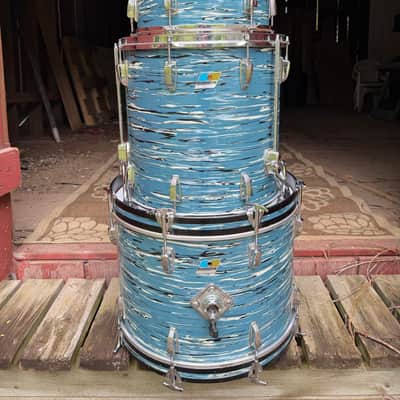 Ludwig 1970 - Blue Oyster “Bowling Ball” Pearl image 21