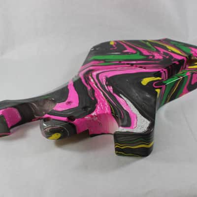 Swirled 7 String Fireman Guitar body Hipshot fits Ibanez RG Necks P713 image 6