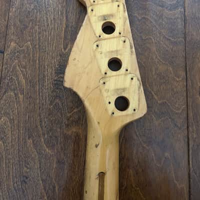 Fender Jazz Bass Neck 1973 - Maple Pearl Block Inlay 100% Original 4 Bolt Neck Last Price Drop! image 8