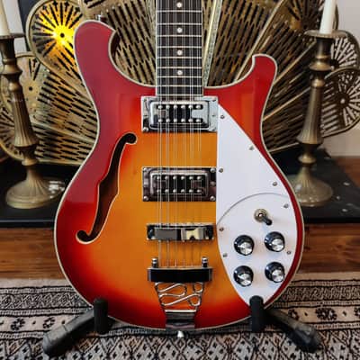 Harley Benton RB-6 12 String - Cherry Sunburst image 1