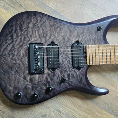 Ernie Ball Music Man JP-15 7 - Transparent Black Quilt image 3