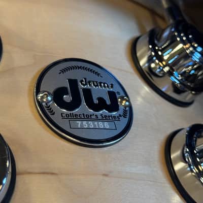 NEW DW Collectors Series 7x14 VLT Maple Snare Drum in Satin Natural Oil & Chrome HW w/ Double Row Lugs image 6