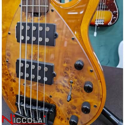 STERLING BY MUSIC MAN - STINGRAY5 HH RAY35HH POPLAR BURL AMBE image 2