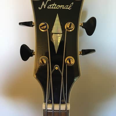 National Bass Single Cutaway (LP 477-2B) 70's Black with Binding image 3