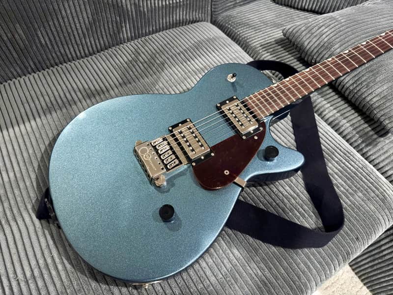 Gretsch G2210 Streamliner Junior Jet Club with EverTune Bridge 2021 - Gunmetal (Metallic Blue-Gray) image 1