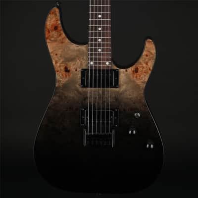 Schecter C-1 Standard in Back Fade Burst Burl image 1