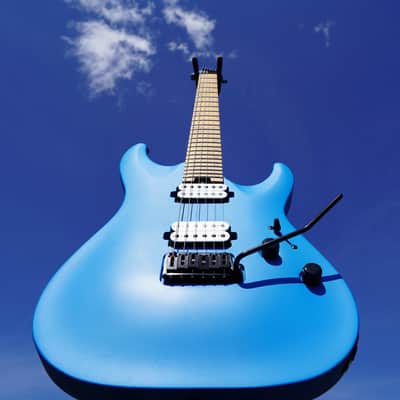 Schecter DIAMOND SERIES Aaron Marshall AM-6 Satin Royal Sapphire 6-String Electric Guitar image 1