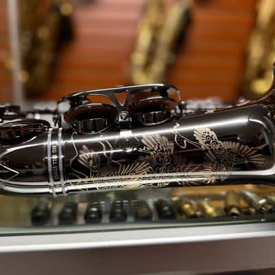 Cannonball Raven A5 Black Big Bell Stone Series Alto Saxophone CUSTOM ENGRAVED! image 15