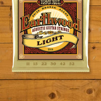 Ernie Ball Light Earthwood 80/20 Bronze Acoustic Guitar Strings - 11-52 image 1
