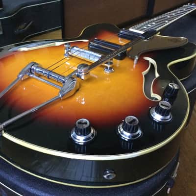 Meazzi hollow body mod SPITFIRE anni 60 - yellow sunburst image 15