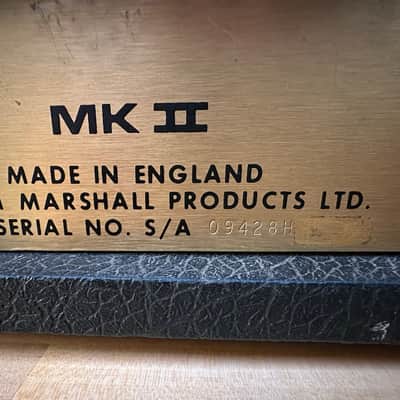 Marshall JMP 1987 MK II 2-Channel 50-Watt Guitar Amp Head 1975 - 1981 - Black image 10