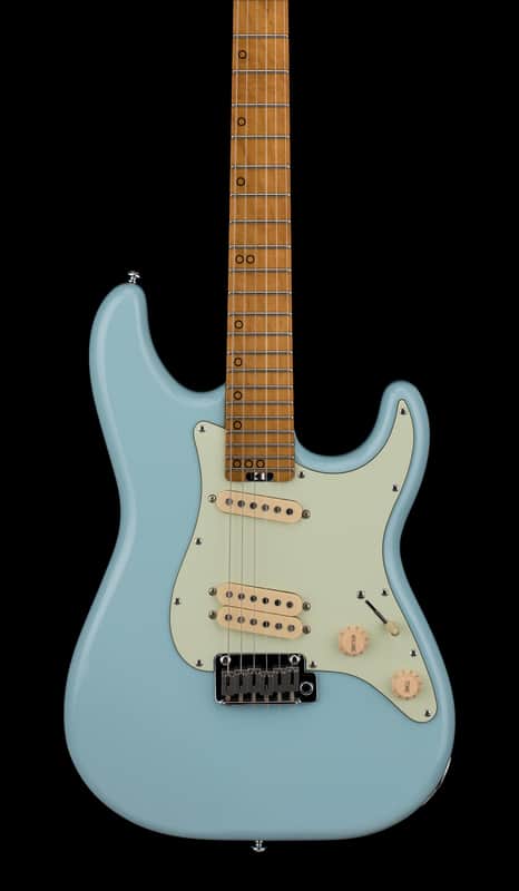 Schecter MV-6 (2022) - Super Sonic Blue #20332 with Gig Bag image 1