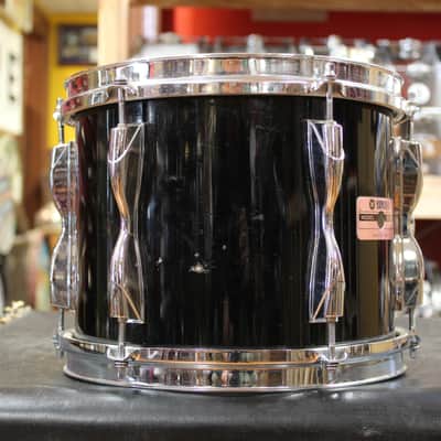 1980s Yamaha Recording Custom Outfit in Solid Black 14x22 8x10 8x12 9x13 10x14 12x15 image 17