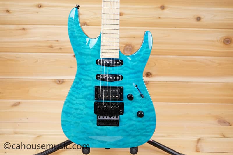 ESP LTD MH-203 QM - See Thru Blue | Reverb