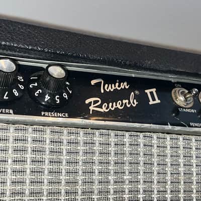 Fender Twin Reverb II 2-Channel 105-Watt 2x12" Guitar Combo 1983 - 1986 - Black image 2