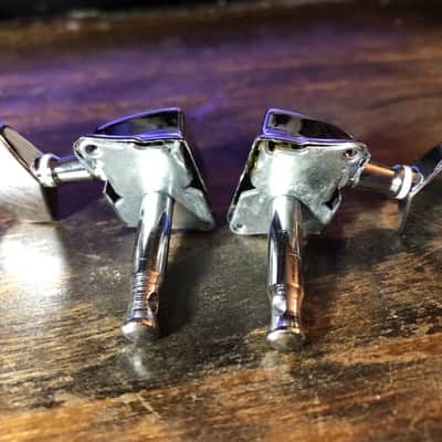 Epiphone Full Set of Chrome 3x3 Tuners With Ferrules and Screws image 4