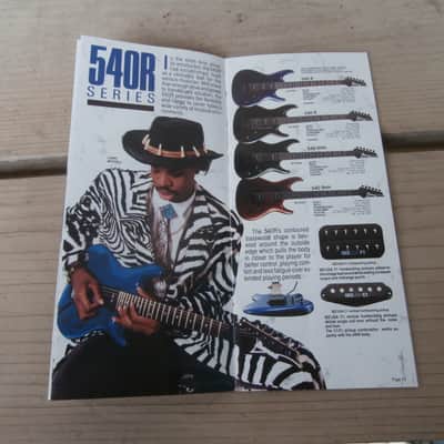 Vintage 1990 Ibanez Guitar and Bass Catalog! JEM, EX, Artist, JS Series! Rare, Original Case Candy! image 6