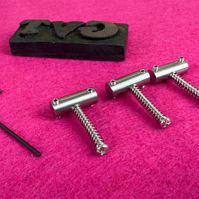 GVT® Titanium Saddles Set for Fender® Telecaster® – Vintage-Style Bridge Saddles image 1