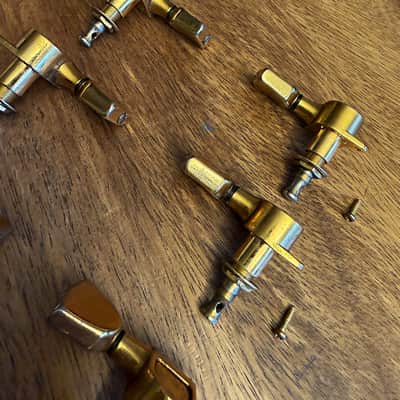 Vintage Gibson-branded Schaller M6 180 gold tuners - '78 original 3x3 set - Norlin Era Les Paul Custom image 6