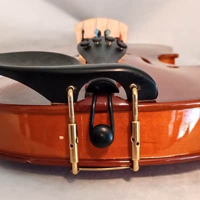 Unmarked 1/2 VIOLIN WITH BOW & CASE - Natural Gloss image 10