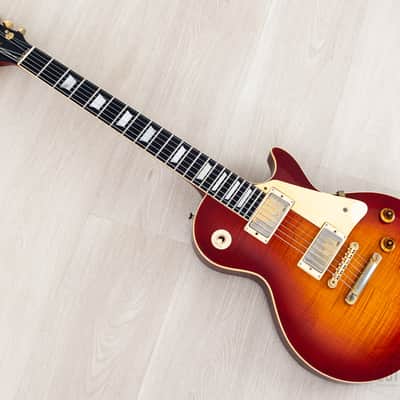 1985 Greco Mint Collection EG59-240 Burst Standard Carved Top w/ Dry Humbuckers & Case, Japan Fujigen image 11