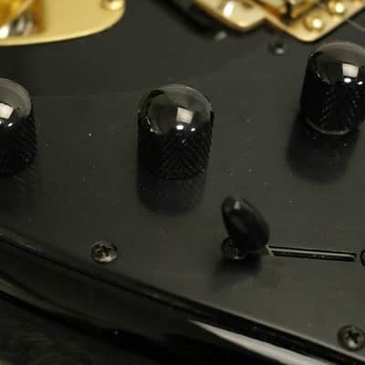 Vintage 1980's made YAMAHA ST400R S-Style Gold Parts Black finish w/Case Made in Japan image 7