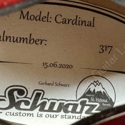 2020 Schwarz Custom Guitars - Cardinal Summit Brazilian Rosewood - ID 5966 image 13