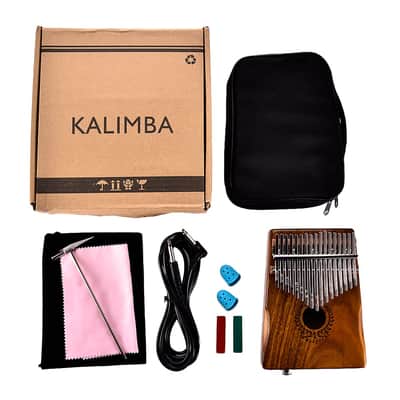 17 Key EQ Kalimba Thumb Piano with Bag, Cable and Accessories image 11