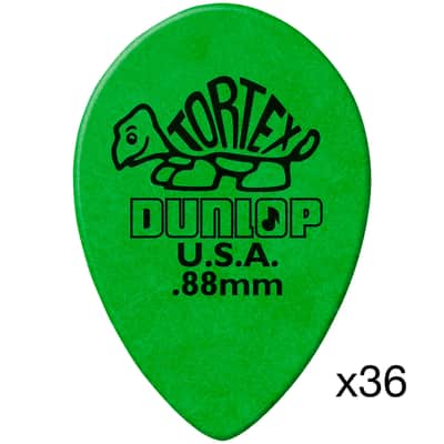 423R088 Tortex Small Tear Drop 0,88 mm Sachet de 36 Dunlop image 1