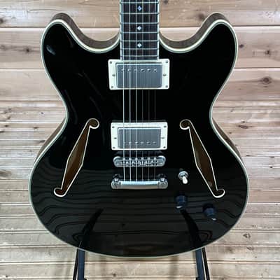 D'Angelico Excel DC Tour Electric Guitar - Black image 1