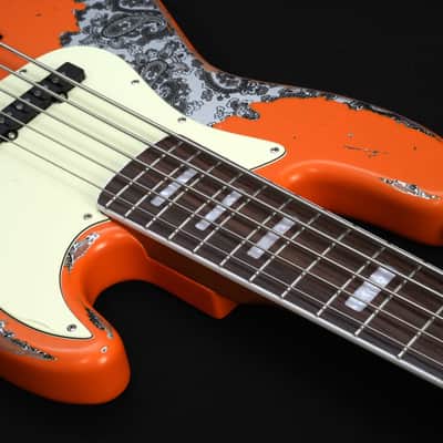 Dhatarattha DEB5 Jazz Bass 5 string - PAISLEY RELIC image 10