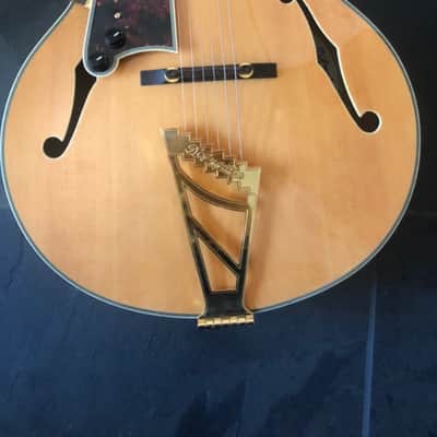 D'Angelico Left Handed Premier EXL-1 Hollow Body Electric Guitar- Nature - Nature / Blonde image 4