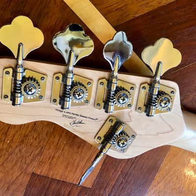 NEW Vintage VJ75 ReIssued Maple Fingerboard Bass Guitar ~ 5-String ~ Sunburst image 17