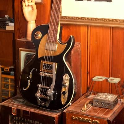 Postal Delta Zephyr 2013 Handmade Black Gibson Pickups Bigsby image 3