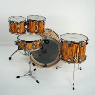 DW Collectors Kit - VLT in Exotic African Chen Chen 10x8, 12x9, 15x14ft 23x18 (No Snare Drum) image 6