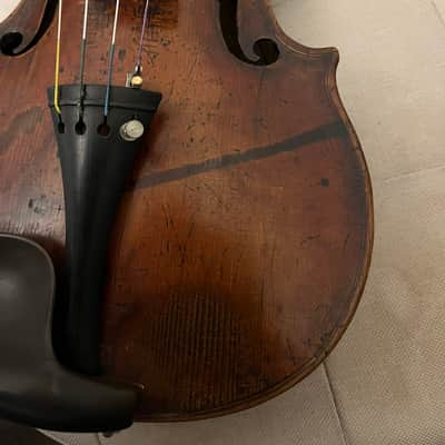 Beautiful Mittenwald c1870s 4/4 Full Size Antique Violin & Case - 'A. Smillie' image 8