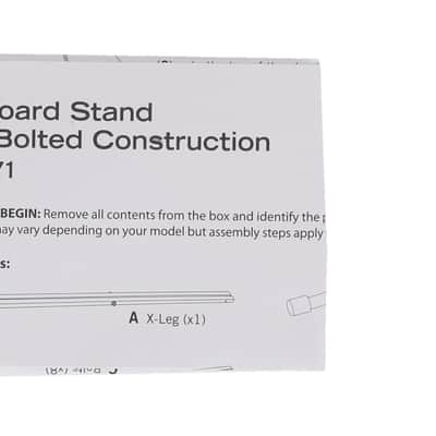On-Stage KS7171 Adjustable Double-X Keyboard Stand w/Bolted Construction image 8