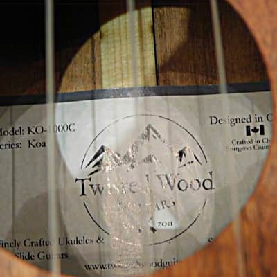 Twisted Wood KO-1000C All Solid Koa Wood Concert Ukulele with Gig Bag 2020 Natural Bild 7