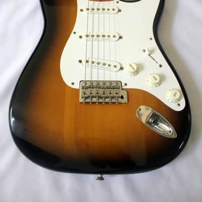 Fender Japan Stratocaster ST57-DMC Vintage Guitar Dimazio Pickups 1994-95 Sunburst +Tremolo arm&bag image 16
