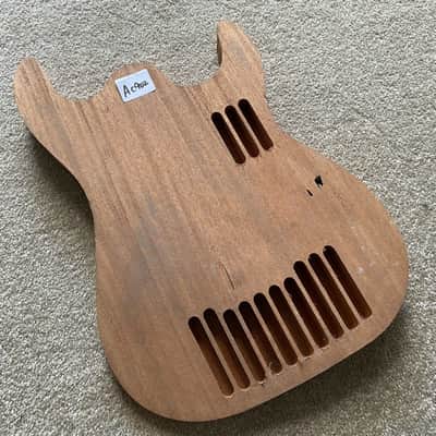 Solid Mahogany Wood Silent Guitar Body image 1