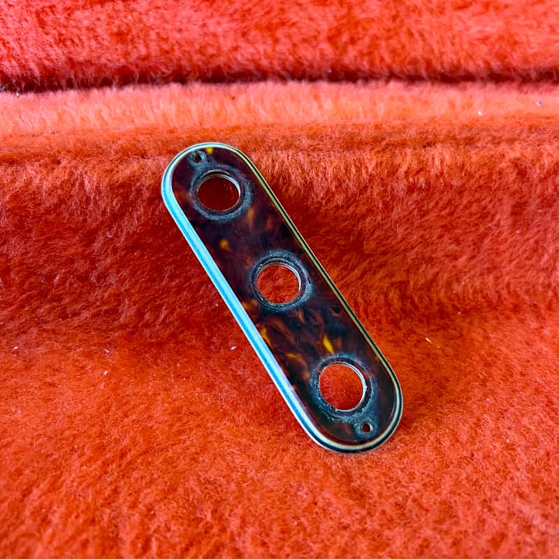 Silvertone 1454 1429 switch plate 1960 - Tortoise shell original vintage USA harmony image 1