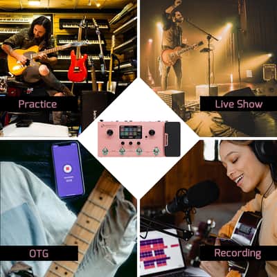 Hotone Ampero Guitar Bass Amp Modeling IR Cabinets Simulation Multi Language Multi-Effects(PINK)(U.S. domestic inventory) image 6