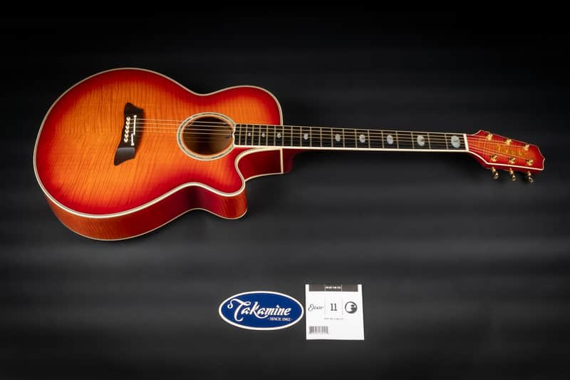 【美品】希少赤カラー Takamine エレアコ　NPT-115 1990s Takamine NPT115 - Fire Red Burst | Japan Vintage Electro