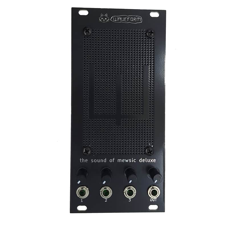 Waveform Magazine Speaker + 3 Channel Mixer Module The Sound of Mewsic DELUXE Eurorack 12 HP - ASSEMBLED image 1